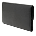 Louis Vuitton Epi Porte Tresor International Wallet Noir Black Leather — view 2