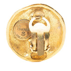 Chanel Vintage Logo Earrings Gold Plated — view 3