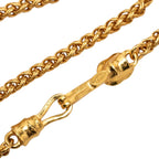 Chanel Vintage CC Logo Necklace Gold Brown Plated — view 5