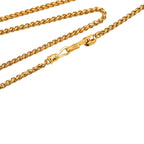 Chanel Vintage CC Logo Necklace Gold Brown Plated — view 4
