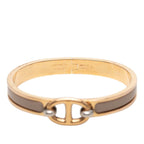 Hermes Mini Click Chaine D'ancre Bracelet Gold Beige Plated — view 5