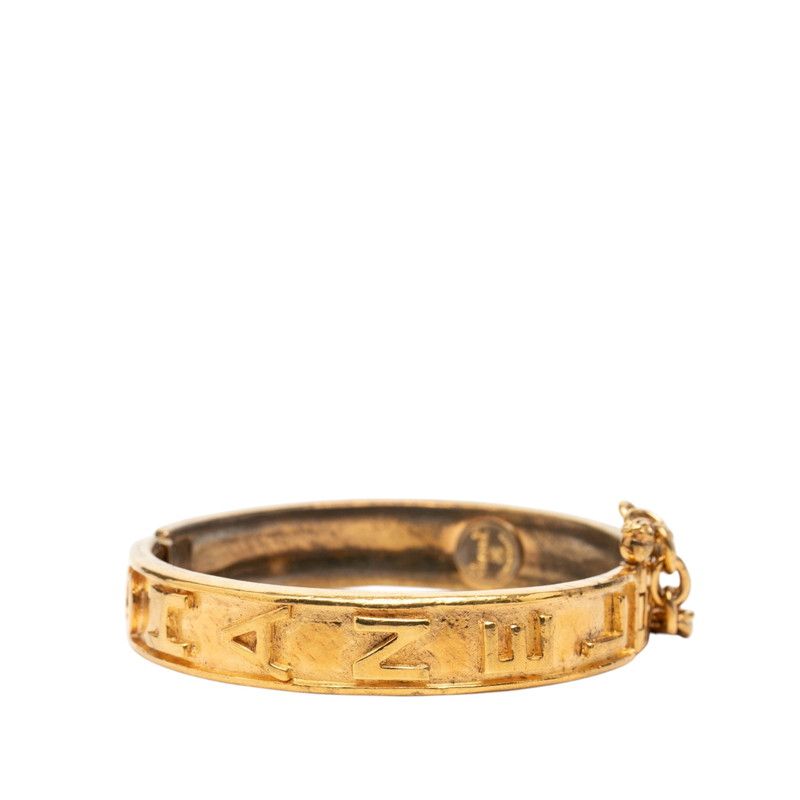 Chanel Vintage Logo Bangle Gold Plated 1- Bracelet — view 2