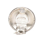 Chanel CC Logo Earrings Silver Gold Metal Plated — view 3