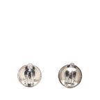 Chanel CC Logo Earrings Silver Gold Metal Plated — view 2