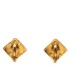 Chanel Vintage CC Logo Earrings Gold Plated — view 2
