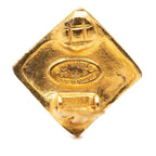Chanel Vintage CC Logo Earrings Gold Plated — view 3