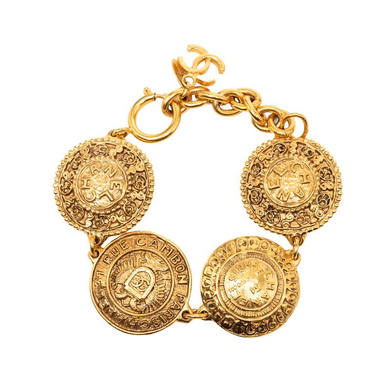 Chanel CC Logo 31 Rue Cambon Chain Bracelet Plated — view 3