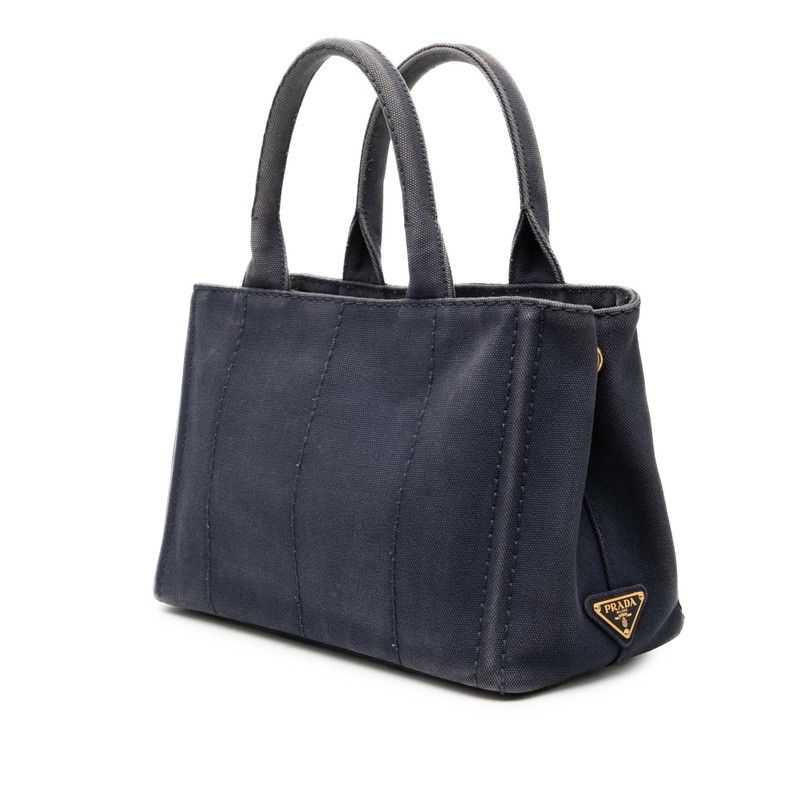 Prada Canapa Mini 2-Way Shoulder Bag Pink Canvas — view 2