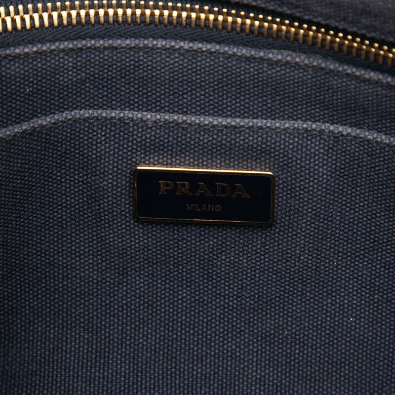 Prada Canapa Mini 2-Way Shoulder Bag Pink Canvas — view 5