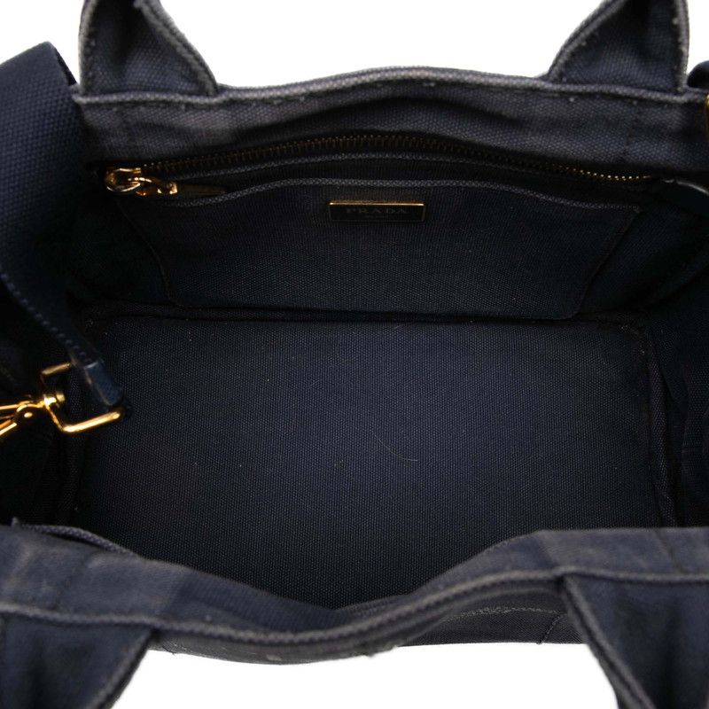Prada Canapa Mini 2-Way Shoulder Bag Pink Canvas — view 4