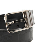 Louis Vuitton Damier Infini Boston Belt Plain Black Leather — view 4