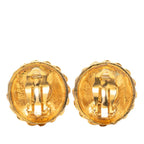 Chanel Mademoiselle Round Earrings Gold Plated — view 2