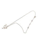 Dior I Love Heart Arrow Chain Pendant Silver Metal — view 2