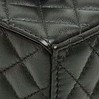 Chanel Quilted CC Logo Mini Drawstring Crossbody Chain Shoulder Bag Black — view 5
