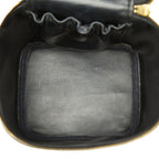 Chanel CC Logo Vanity Bag Handbag Black Caviar Leather — view 8