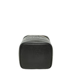 Chanel CC Logo Vanity Bag Handbag Black Caviar Leather — view 3