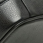 Chanel CC Logo Vanity Bag Handbag Black Caviar Leather — view 7