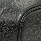 Chanel CC Logo Vanity Bag Handbag Black Caviar Leather — view 5