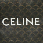Celine Triomphe Vertical Cover Tote Shoulder Bag 2-Way Black Brown Leather — view 9