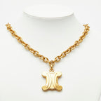Celine Macadam Chain Pendant Gold Plated — view 7