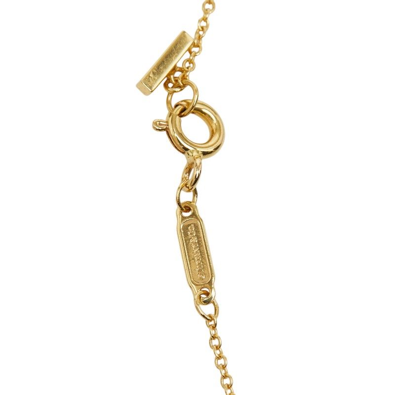 Tiffany & Co T Smile Small Chain Pendant 18k Yellow Gold — view 5