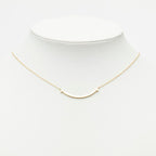 Tiffany & Co T Smile Small Chain Pendant 18k Yellow Gold — view 7