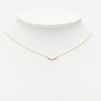 Tiffany & Co T Smile Mini Chain Pendant 18k Yellow Gold — view 7