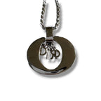 Dior Logo Necklace Silver Vintage — view 9