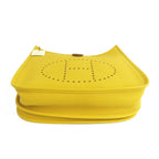 Hermes Evelyne 3 PM 29 Soleil Taurillon Clemence Silver Construction Shoulder — view 5