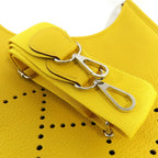 Hermes Evelyne 3 PM 29 Soleil Taurillon Clemence Silver Construction Shoulder — view 9