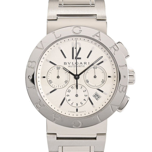 Bvlgari Watch Chronograph Silver