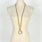 Chanel CC Logo Rupe Necklace Long Gold Plated — view 6
