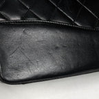 Chanel CC Logo Chain Shoulder Bag 2-Way Leather Black — view 4