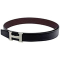Hermes Constance Reversible Belt Leather Black Brown