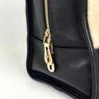 Loewe Amazona 36 Handbag Leather Black Ivory — view 5
