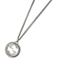 Gucci Interlocking Necklace Round 925 Sterling Silver