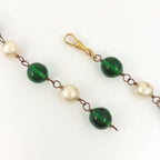 Chanel CC Logo Faux Pearl Necklace Long Visual Color Stone Gold Plated — view 3