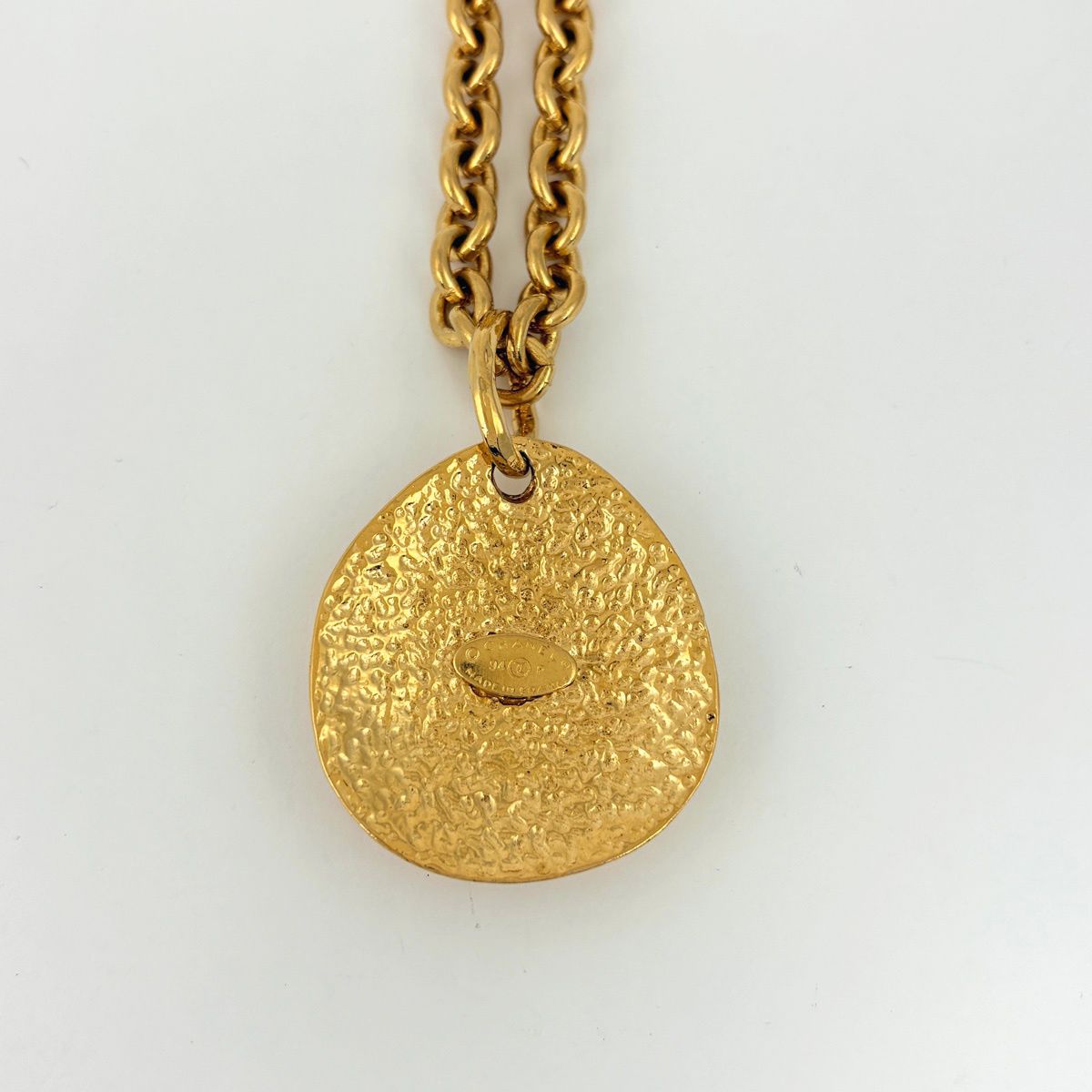 Chanel CC Logo Chain Necklace Quilted Long Gold Plated — view 2