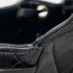 Chanel CC Logo Backpack Leather Black — view 9