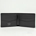 Louis Vuitton Portefeuille Calf Bifold Wallet Monogram Eclipse Gray — view 5