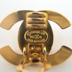 Chanel CC Logo Earrings Turnlock Gold Plated — view 4