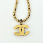 Chanel CC Logo Necklace Gold Plated — view 2