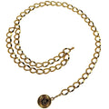 Chanel CC Logo Chain Belt Double Strand 94 Gold Plated