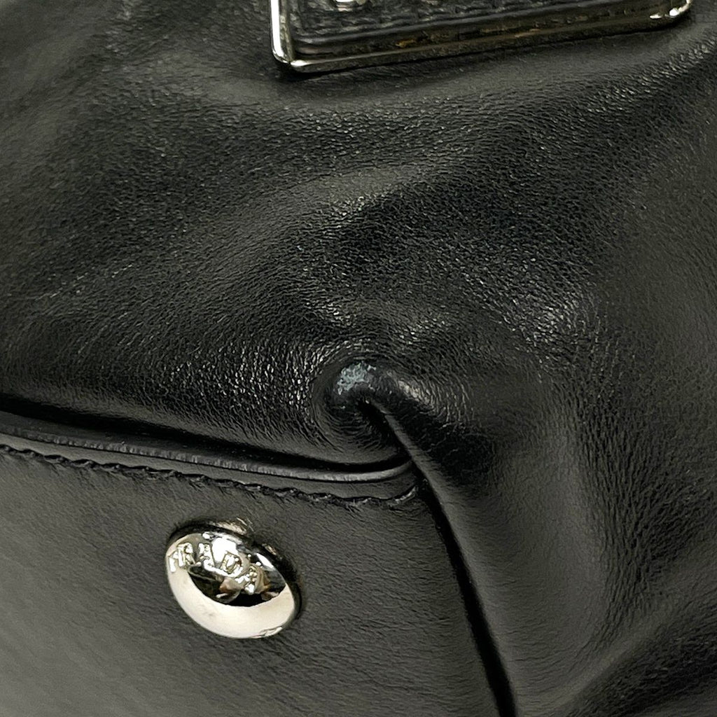 Prada Shoulder Bag Leather Nero — view 3