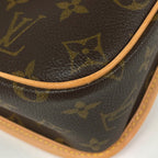 Louis Vuitton Sologne Crossbody Shoulder Bag Monogram Brown — view 3