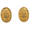Chanel CC Logo Earrings Gold Plated