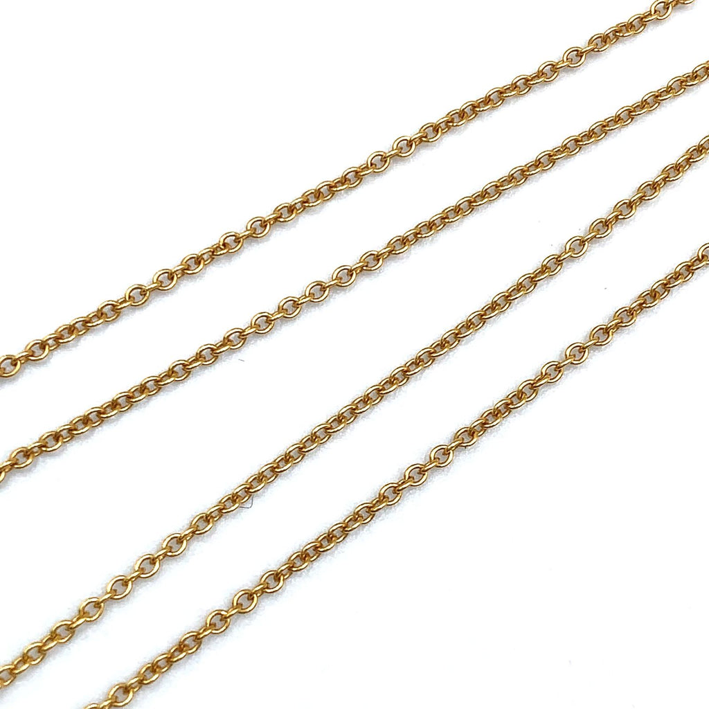 Tiffany & Co Diamond by the Yard Yellow Gold Clear Necklace — view 6