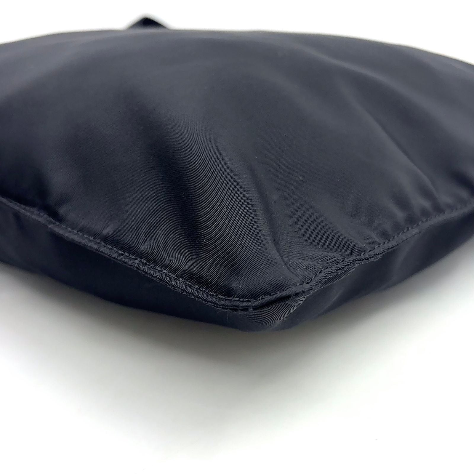 Prada Nylon Black Shoulder Bag Silver — view 8