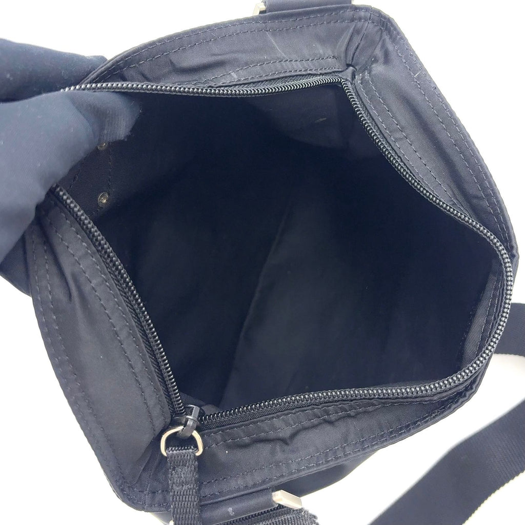 Prada Nylon Black Shoulder Bag Silver — view 3