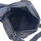 Prada Nylon Black Shoulder Bag Silver — view 3